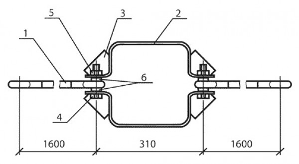 Чертеж оттяжки ОТ-3 Чертеж оттяжки ОТ-3