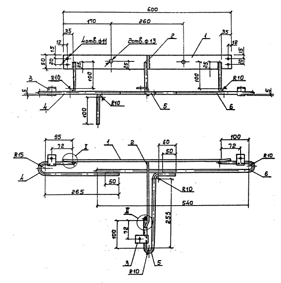 Чертеж кронштейна Р-6 Чертеж кронштейна Р-6