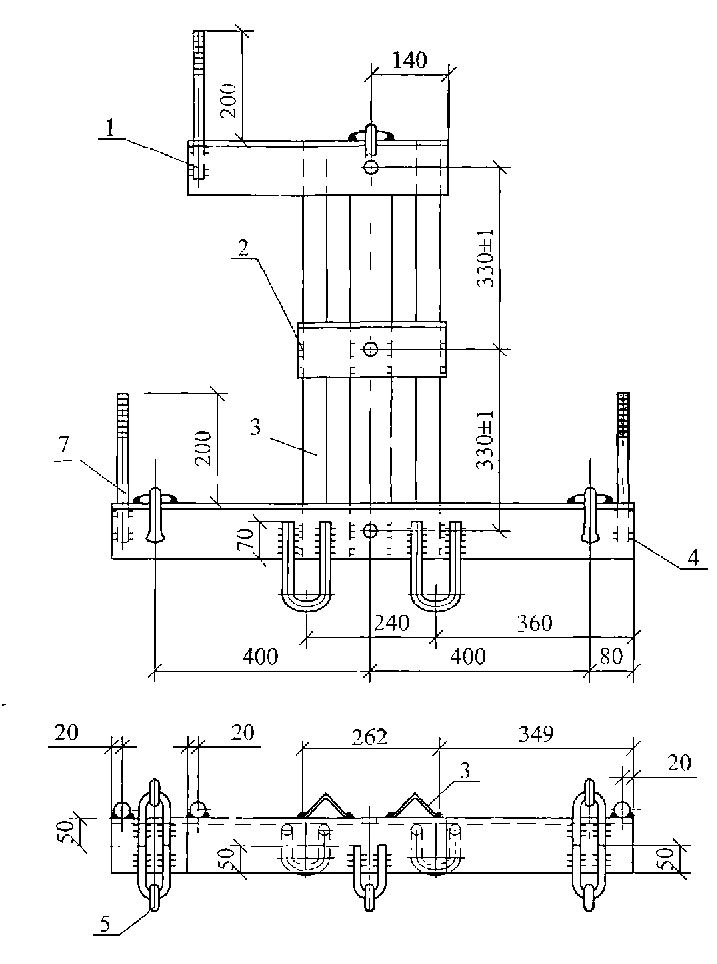 Чертеж траверсы ТМ-110 Чертеж траверсы ТМ-110