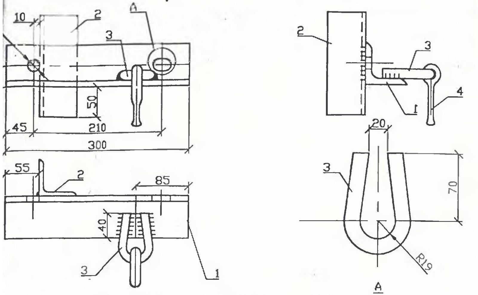 Чертеж траверсы ТМ-80а, ТМ-80аМ Чертеж траверсы ТМ-80а, ТМ-80аМ