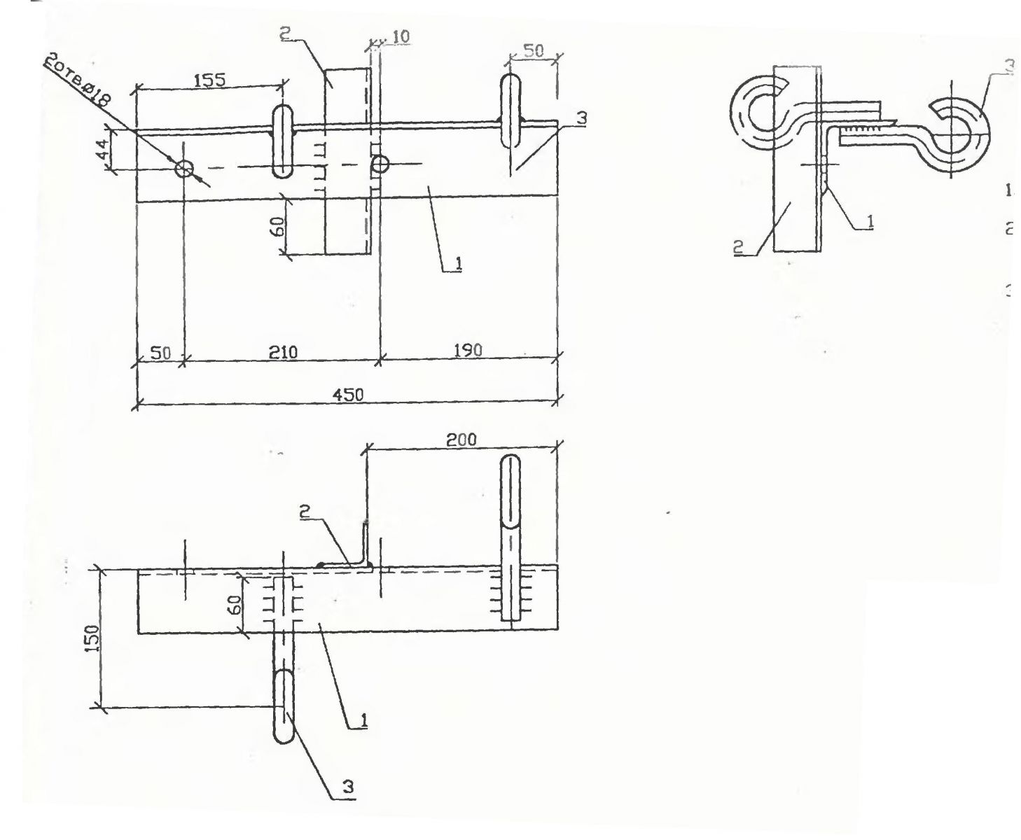Чертеж траверсы ТМ-85, ТМ-85М Чертеж траверсы ТМ-85, ТМ-85М