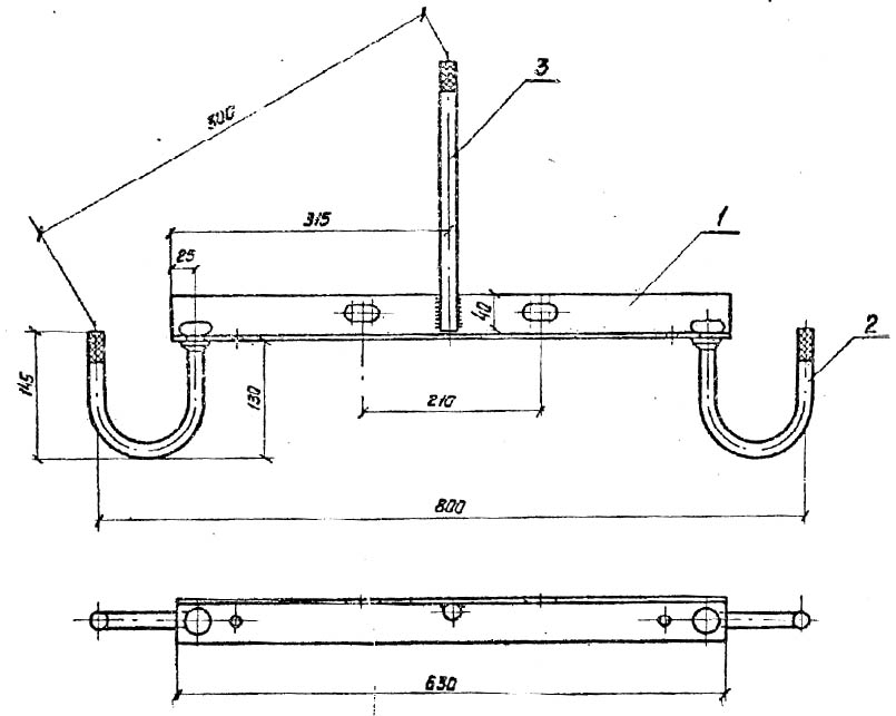 Чертеж траверсы ТН-1 Чертеж траверсы ТН-1