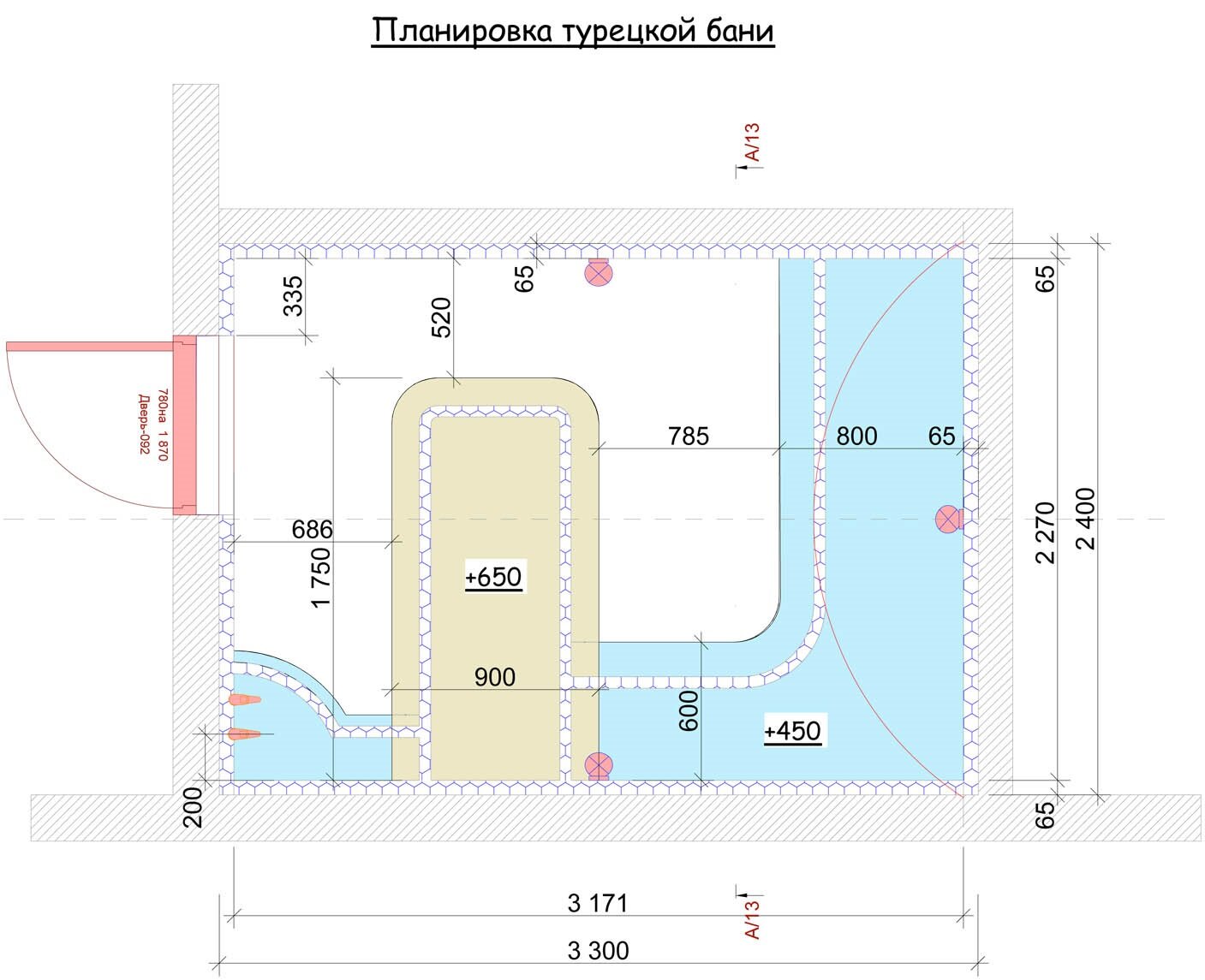 Планировка турецкой бани Планировка хамама