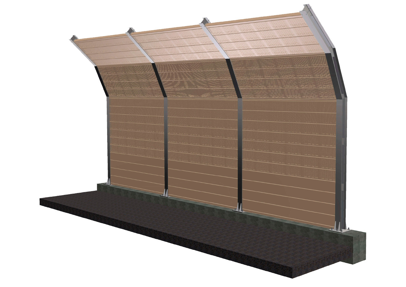 Звукоотражающий шумозащитный экран