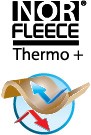 NORFLEECE THERMO + Суық ауа райына арналған жоғары сапалы жеңіл және дем алатын киімдерге арналған тамаша шешім. Тез кебетін, күтімі оңай материал тіпті ең төменгі температурада да жоғары оқшаулауды қамтамасыз етеді.